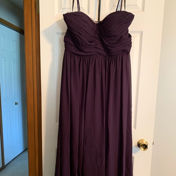Bill Levkoff plum bridesmaid dress - Picture 2 of 5